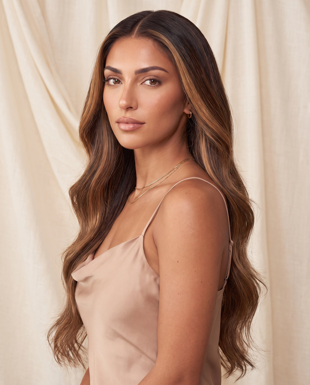 Valentina wig, side view