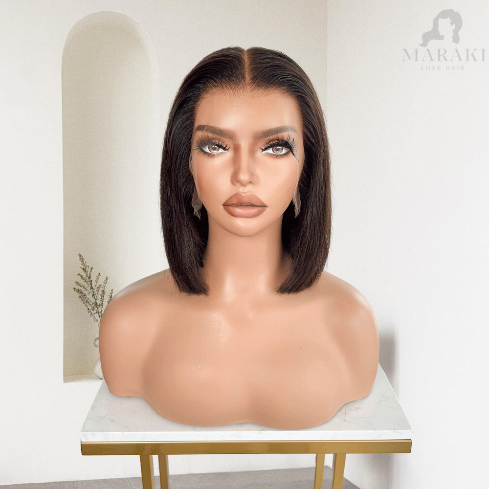 Mandy | Human Hair Bob HD Lace Glueless Wig