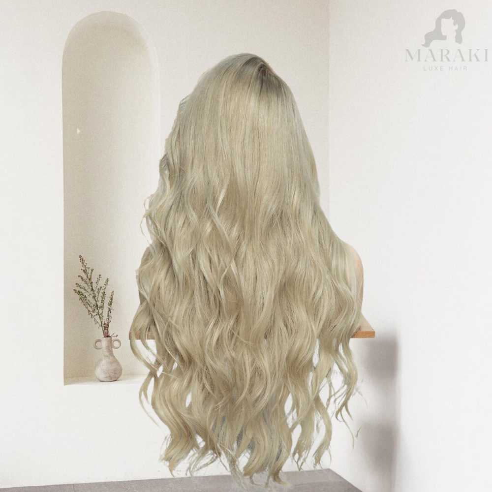 ISABELLE  Blonde Balayage Long Wavy Glueless Wig