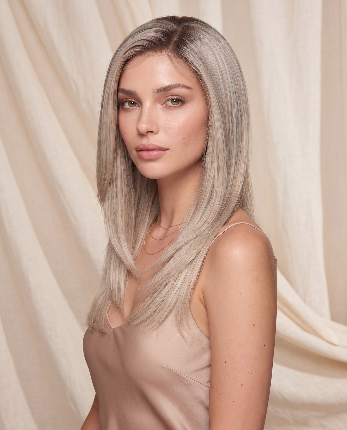 Noor wig, side view