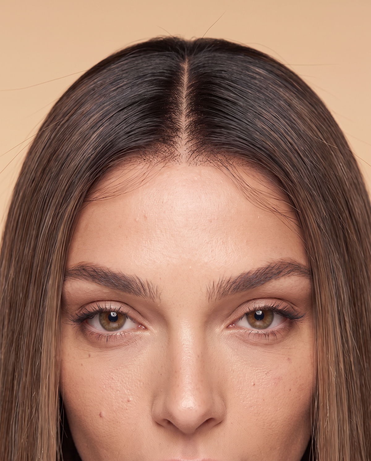 Celine wig, hairline close-up