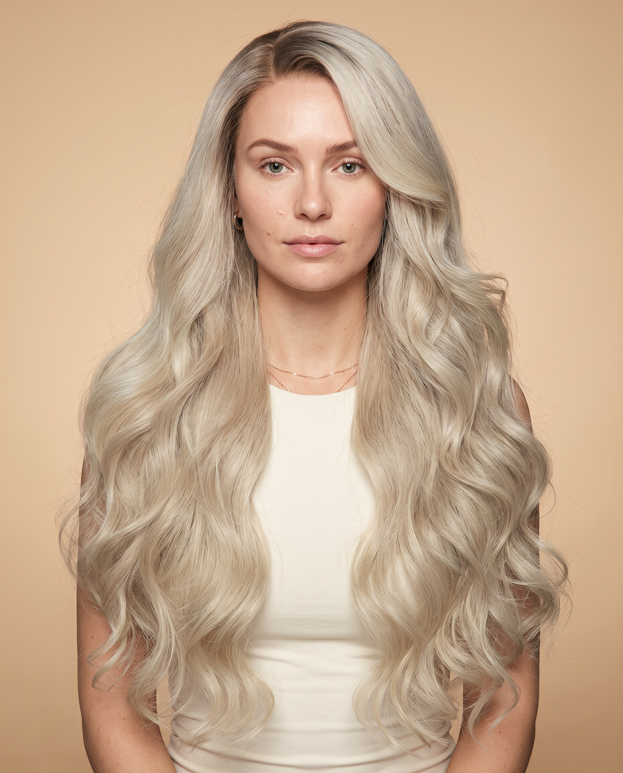 Serena – Platinum Blonde Body Wave Wig