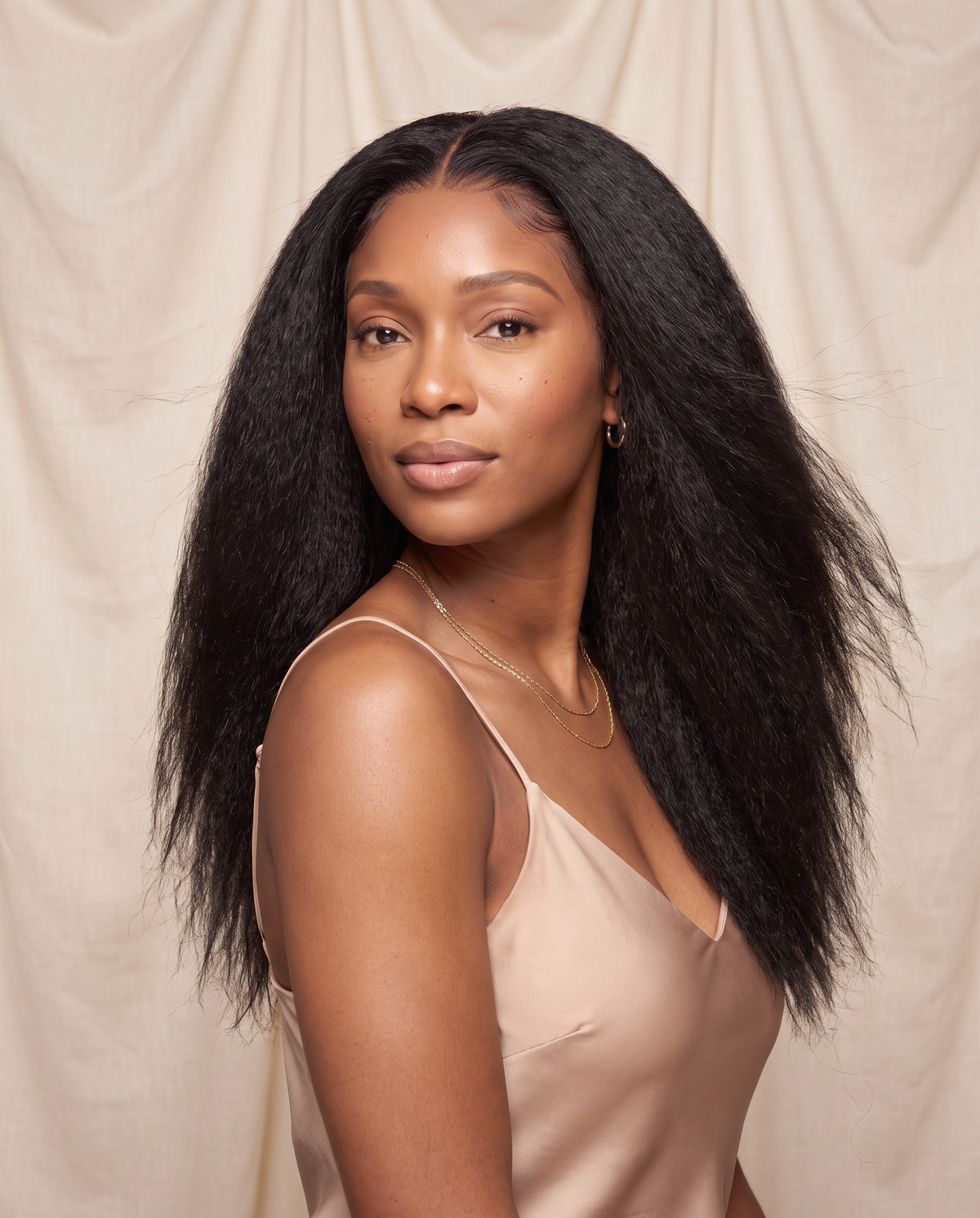 Imani wig, side view
