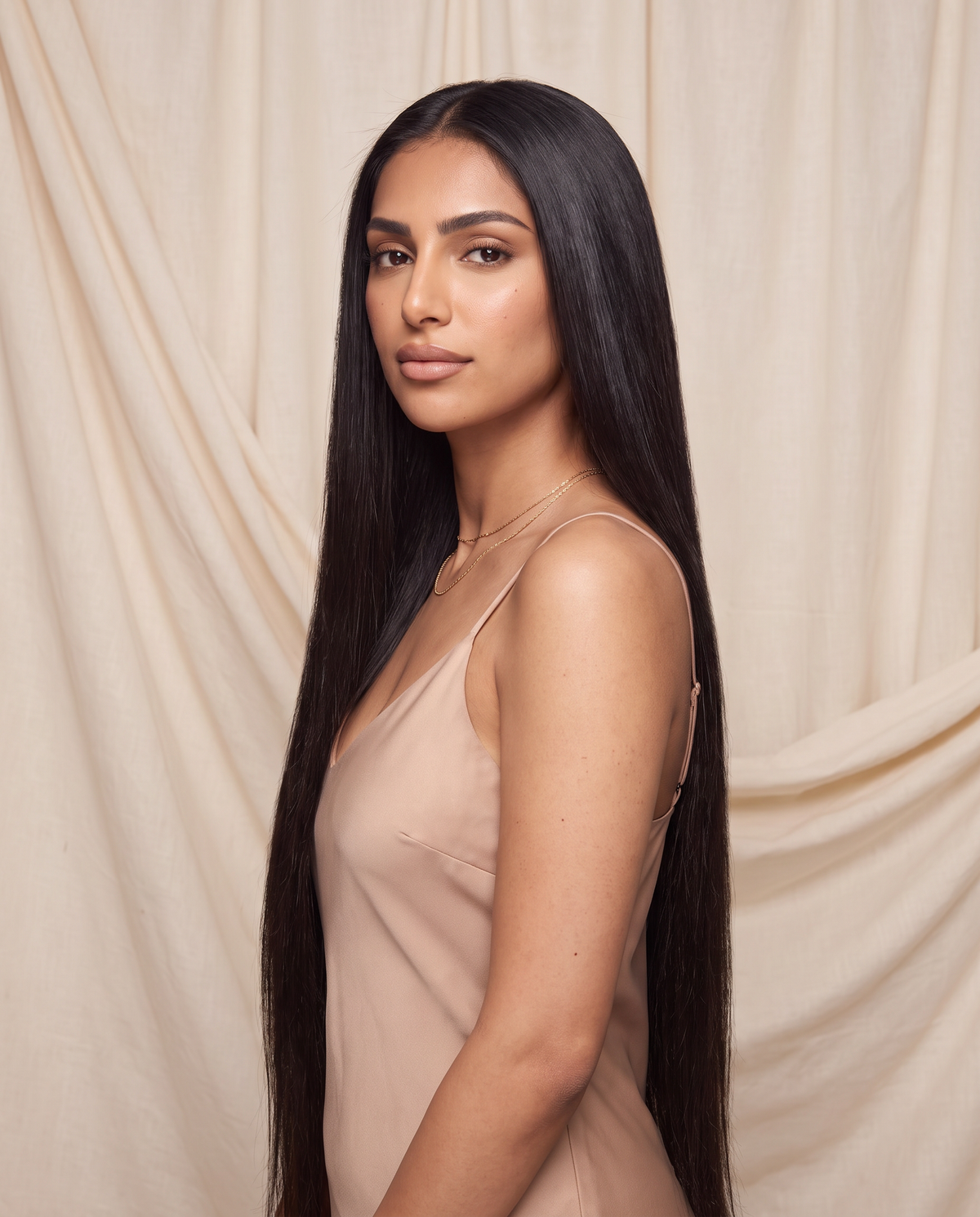 Layla wig, side view