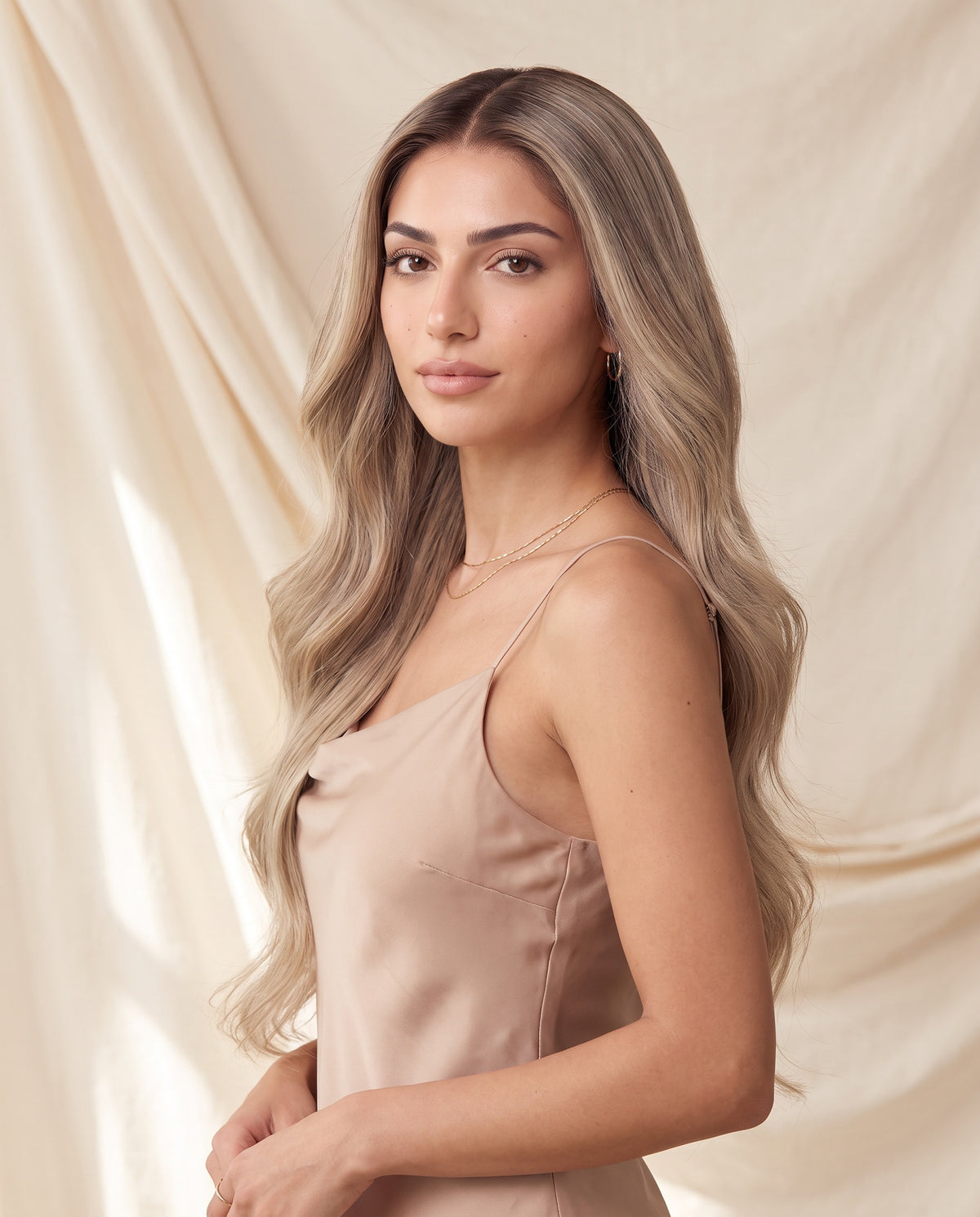 Yasmin wig, side view